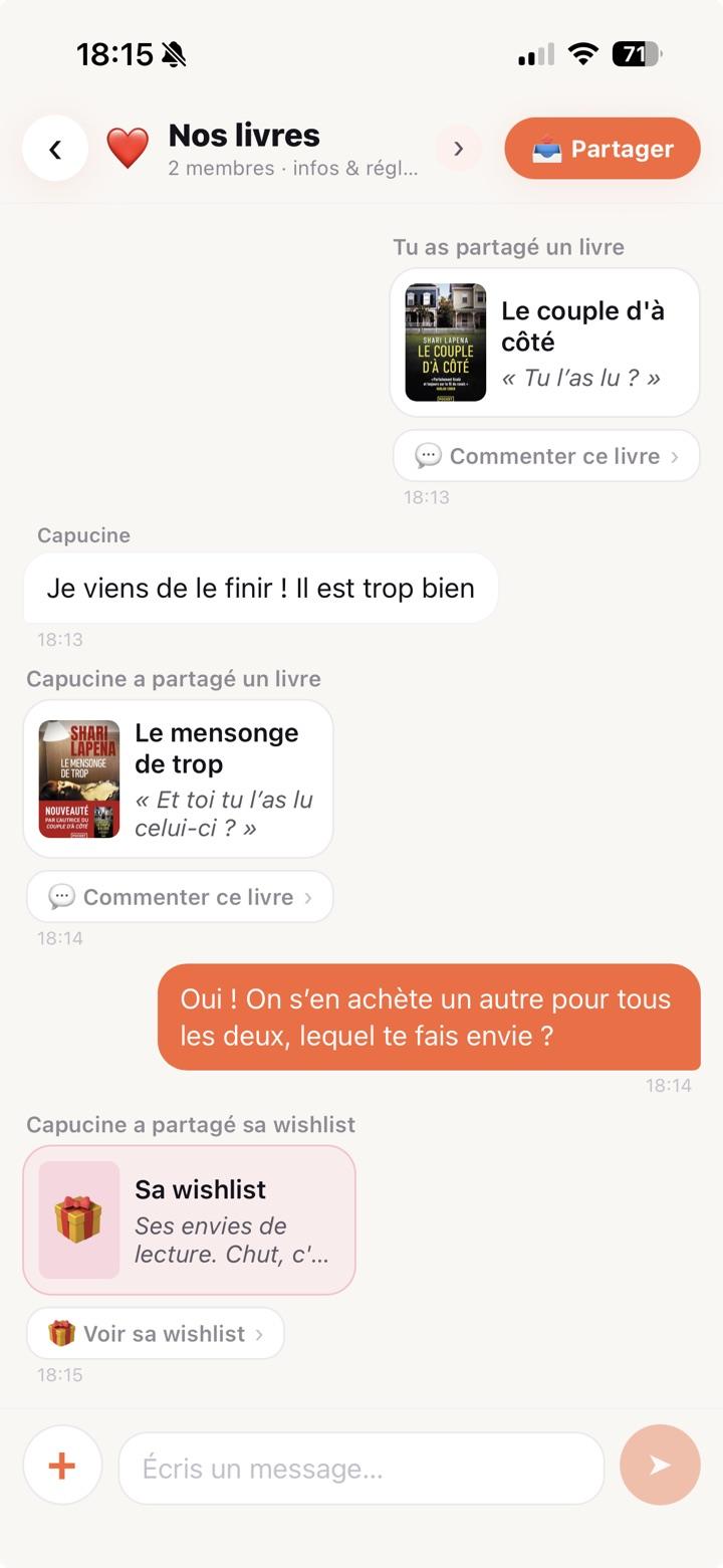 Club de lecture entre amis
