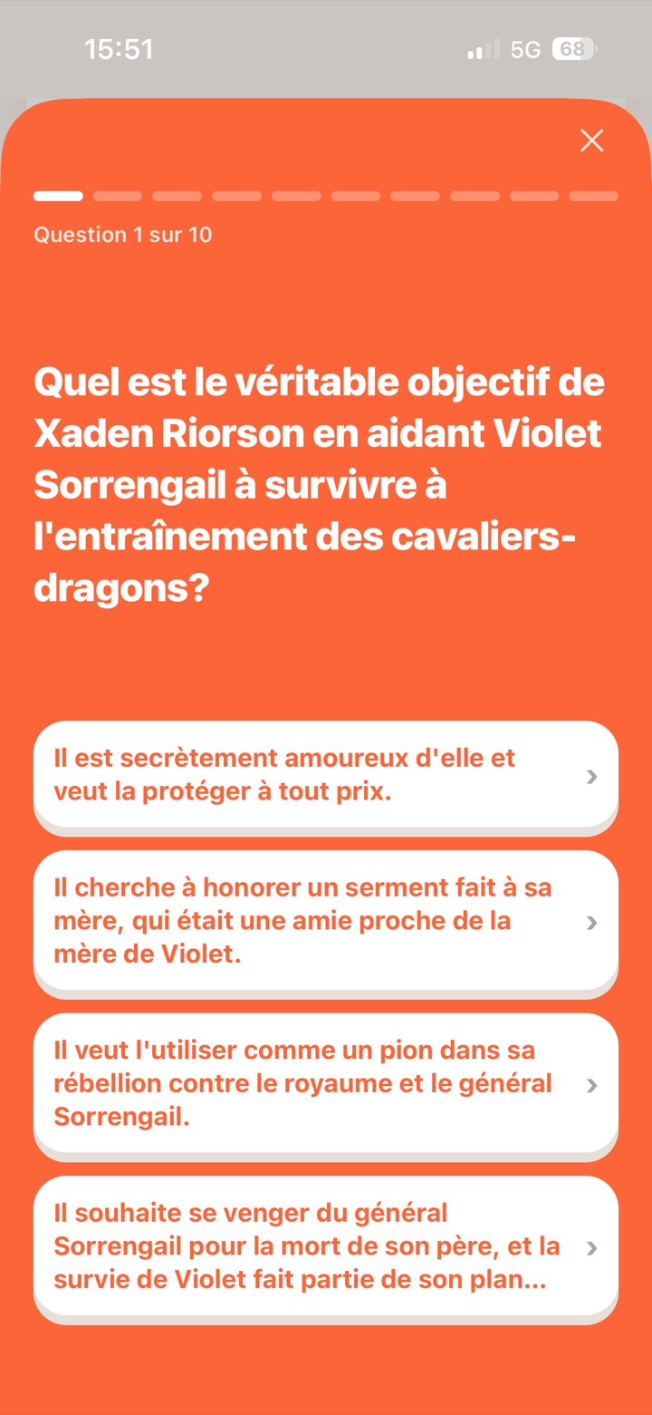 Quiz sur ses lectures dans Ploom